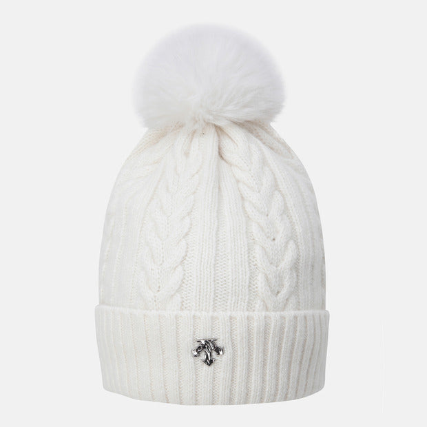 WOMENS SPORTS BASIC POMPOM DETACHABLE BEANIE 女士 毛帽