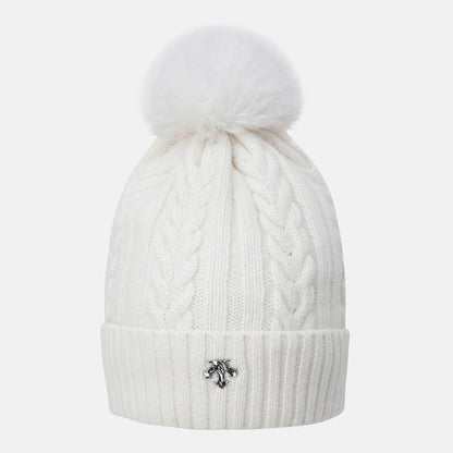 WOMENS SPORTS BASIC POMPOM DETACHABLE BEANIE 女士 毛帽