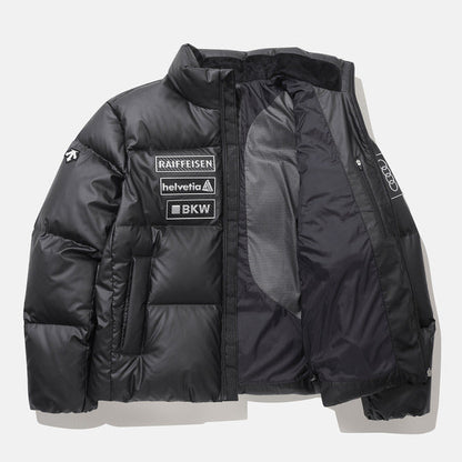 [SWISS SKI] MONOCHROME WAPPEN STAND NECK DOWN JACKET 男士 羽絨外套