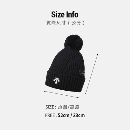 SWISS SNOW POMPOM BEANIE 中性 毛帽