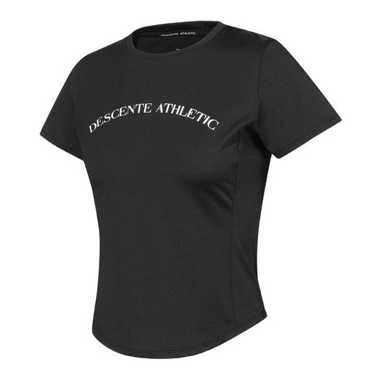 WOMENS SLIM FIT SEMI CROPPED SHORT SLEEVE T-SHIRT 女士 運動上衣