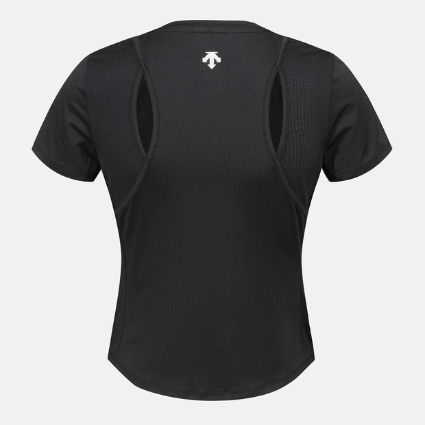 WOMENS SLIM FIT SEMI CROPPED SHORT SLEEVE T-SHIRT 女士 運動上衣