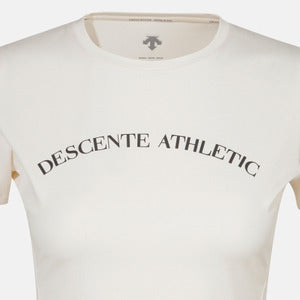 WOMENS SLIM FIT SEMI CROPPED SHORT SLEEVE T-SHIRT 女士 運動上衣