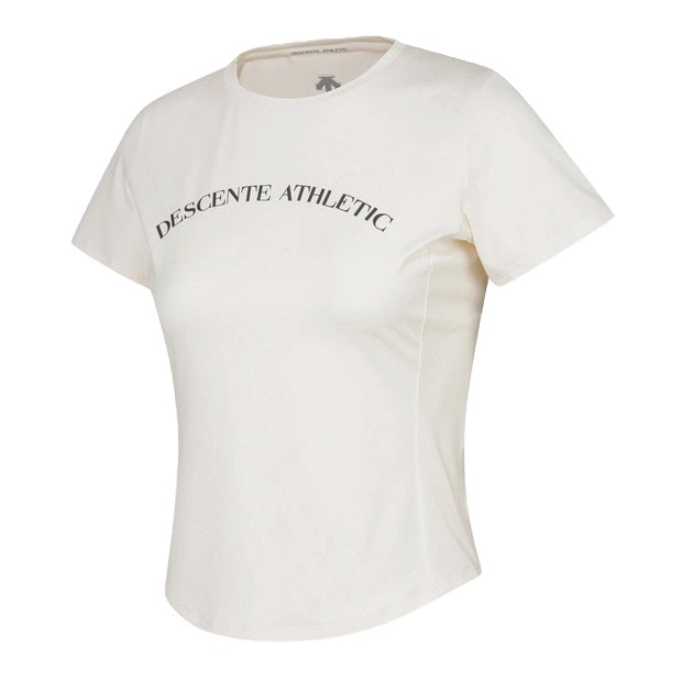 WOMENS SLIM FIT SEMI CROPPED SHORT SLEEVE T-SHIRT 女士 運動上衣