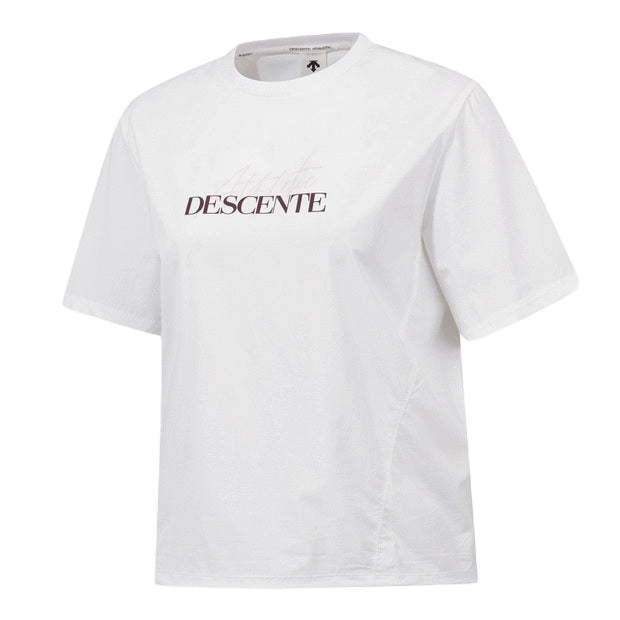 WOMENS COOLING WOVEN SHORT SLEEVE T-SHIRT 女士 運動上衣