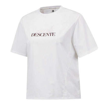 WOMENS COOLING WOVEN SHORT SLEEVE T-SHIRT 女士 運動上衣