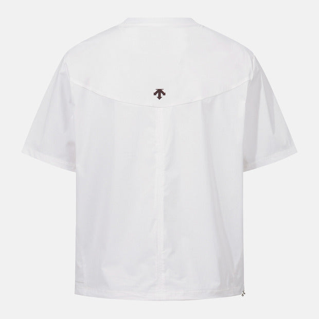 WOMENS COOLING WOVEN SHORT SLEEVE T-SHIRT 女士 運動上衣