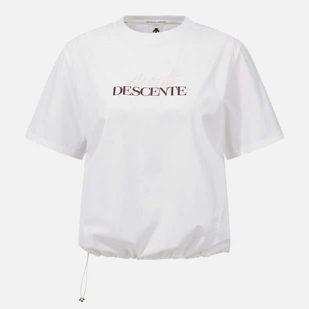 WOMENS COOLING WOVEN SHORT SLEEVE T-SHIRT 女士 運動上衣