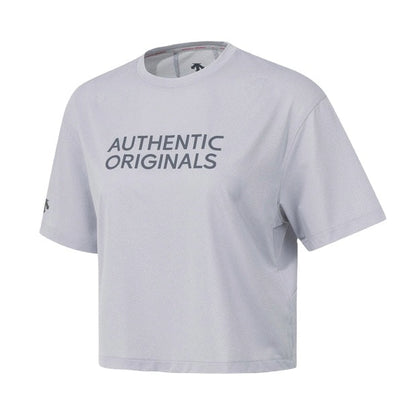 RUNNING WOMENS CROPPED OVER FIT SHORT SLEEVE T-SHIRT 女士 運動上衣