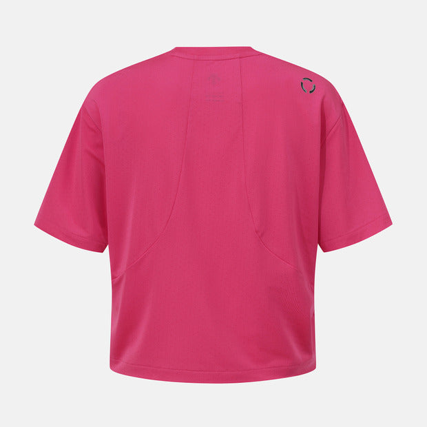 RUNNING WOMENS CROPPED OVER FIT SHORT SLEEVE T-SHIRT 女士 運動上衣