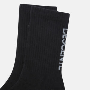 SPORTS BASIC VERTICAL WORDING CREW SOCKS 中性 運動襪