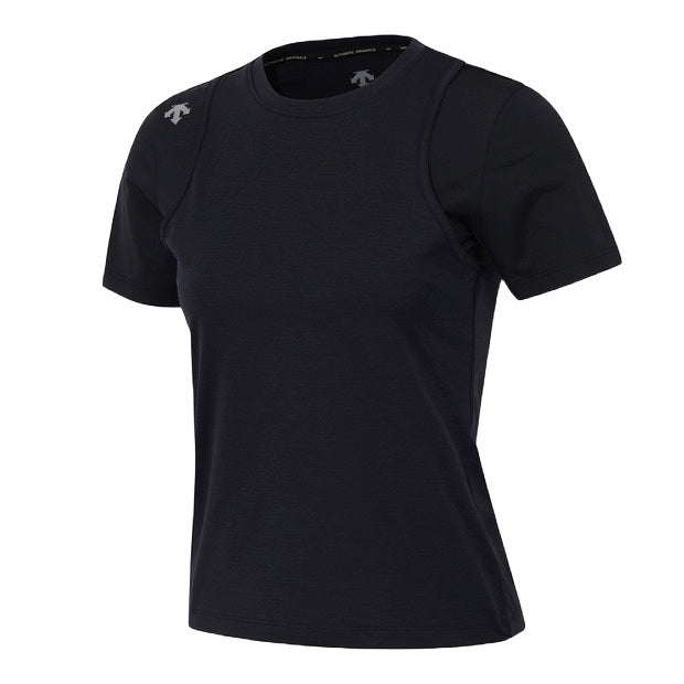 WOMENS RUNNER'S LAYERED SHORT SLEEVE 女士 運動上衣