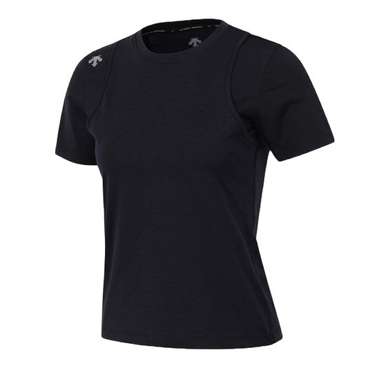 WOMENS RUNNER'S LAYERED SHORT SLEEVE 女士 運動上衣