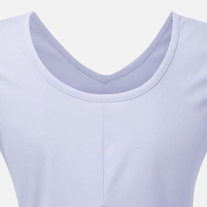 WOMEN'S SEMI-CROPPED SHORT-SLEEVED T-SHIRT 女士 運動上衣