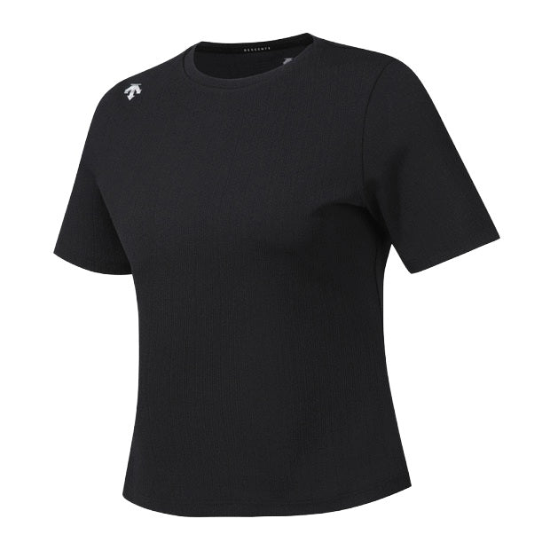 WOMEN'S RIBBED SHORT SLEEVE T-SHIRT 女士 運動上衣