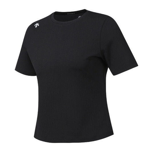 WOMEN'S RIBBED SHORT SLEEVE T-SHIRT 女士 運動上衣