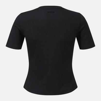 WOMEN'S RIBBED SHORT SLEEVE T-SHIRT 女士 運動上衣