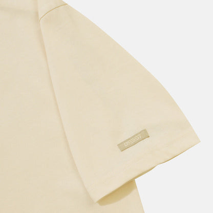 ESSENTIAL SMALL WORDING COTTON SHORT SLEEVE T-SHIRT 女士 運動上衣