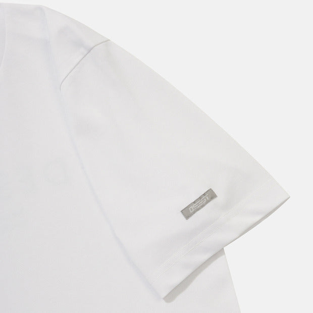 ESSENTIAL SMALL WORDING COTTON SHORT SLEEVE T-SHIRT 男士 運動上衣