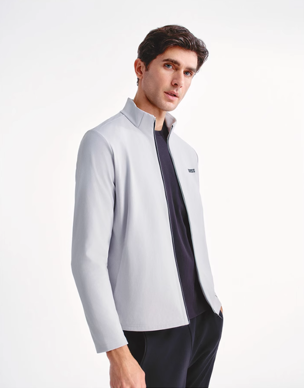 KNIT JACKET 男士 立領外套