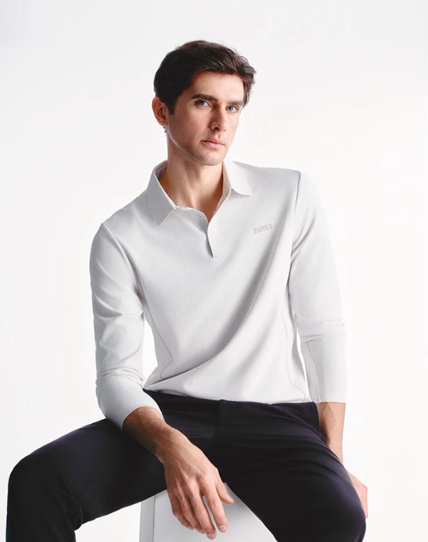 LONG SLEEVE POLO SHIRT 男士 長袖上衣